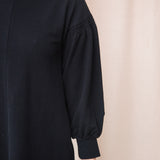 Shino Organic Cotton Felpe Dress in Black