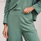 Taya Organic Cotton Felpe Jogger in Eucalyptus