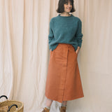 Shika Lambswool Jumper in Storm