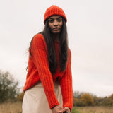 Brogan Lambswool Hat in Flame