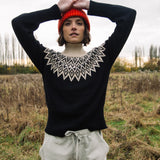Jillian Organic Cotton Jumper in Black