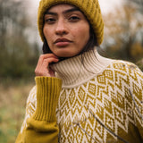 Jillian Organic Cotton Jumper in Chartreuse