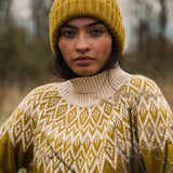 Jillian Organic Cotton Jumper in Chartreuse