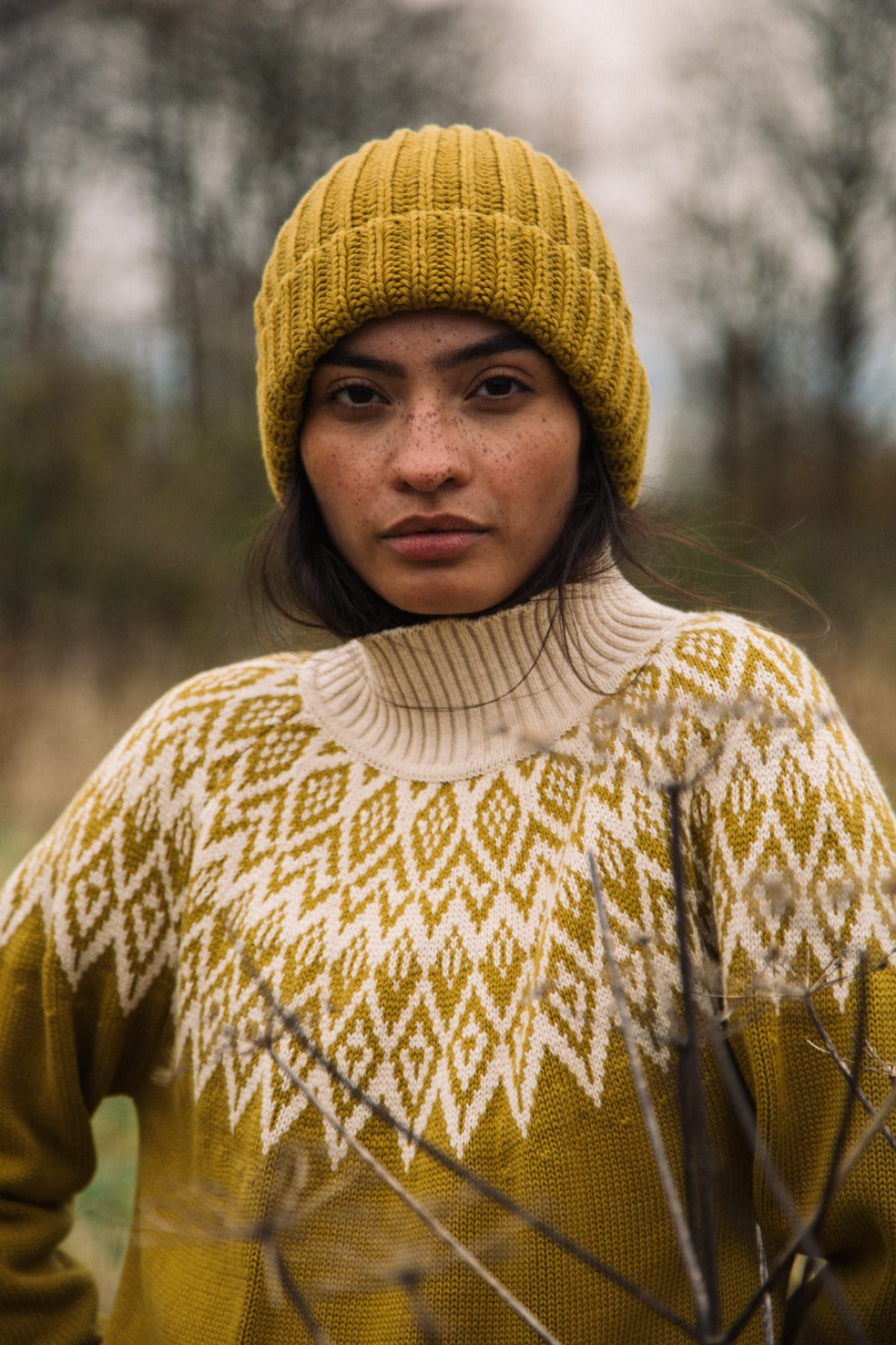 Jillian Organic Cotton Jumper in Chartreuse - Main Image