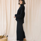 Taka Organic Cotton Knitted Trouser in Black