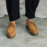 Kutsu-Kate Suede Shoe in Caramel