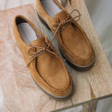 Kutsu-Kate Suede Shoe in Caramel