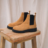 Milan-Kate Suede Boot in Caramel