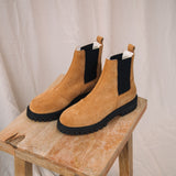 Milan-Kate Suede Boot in Caramel