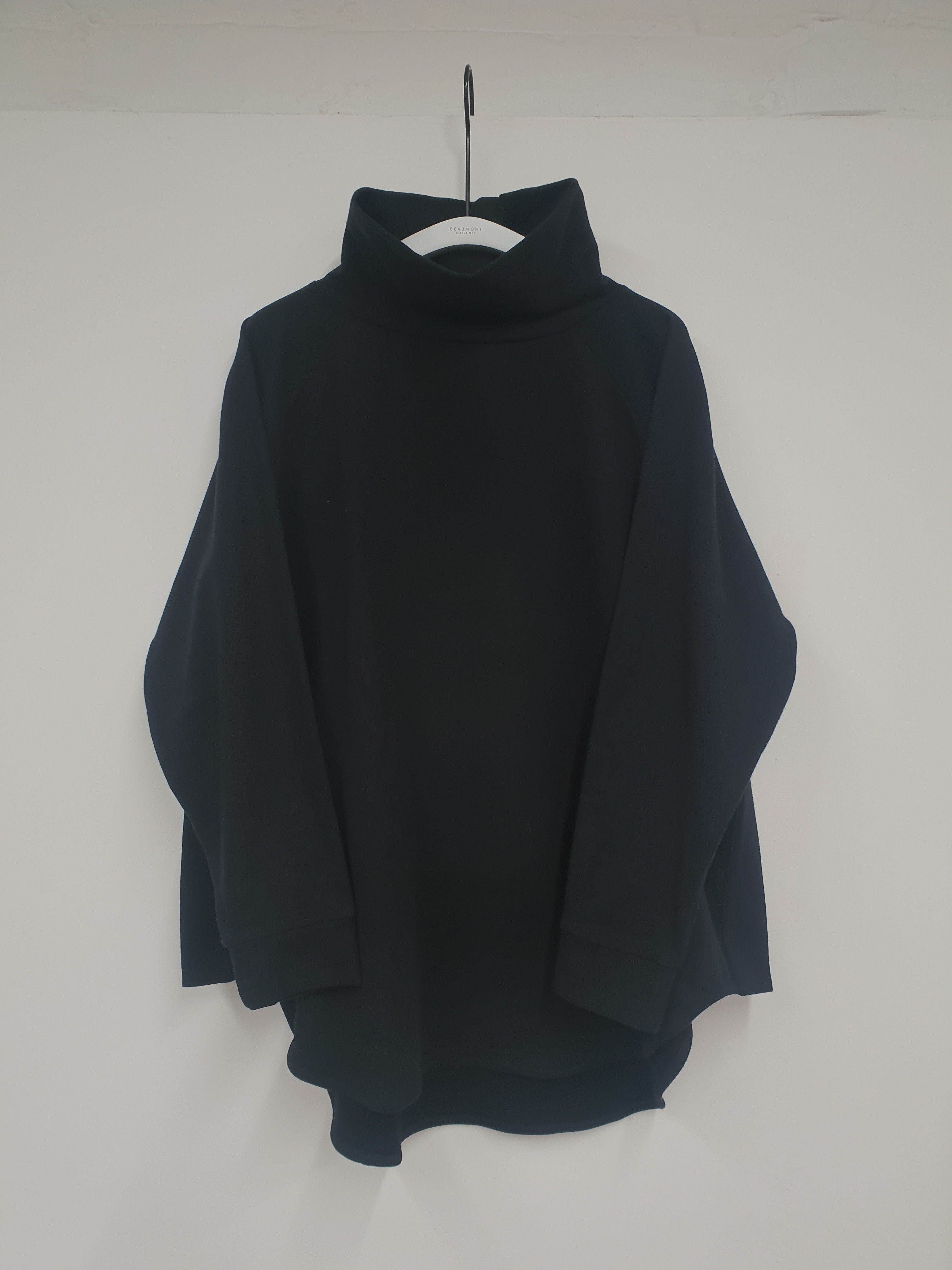 Nara Organic Cotton Felpe Sweatshirt in Black