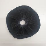 Sandy Organic Cotton Velour Scrunchie in Charcoal