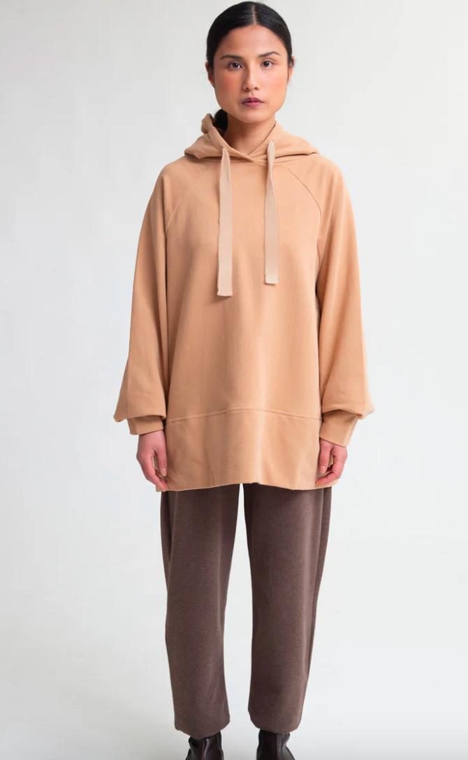 Marcella Organic Cotton Hoodie In Fawn