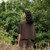 Ameera Organic Cotton Shirt in Cacao