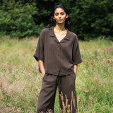 Ameera Organic Cotton Shirt in Cacao