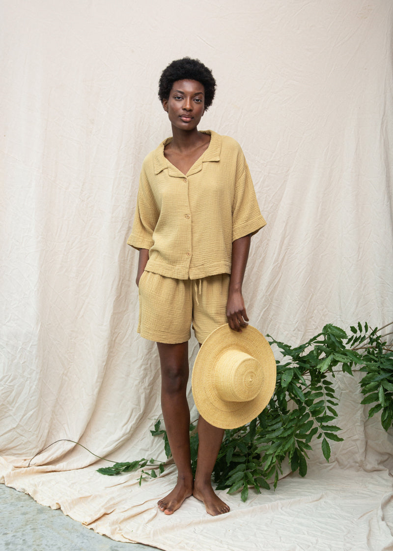 Arlo Organic Cotton Short in Straw