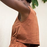 Cece Organic Cotton Dress in Russet