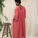 Fauna Organic Cotton Dress in Rose