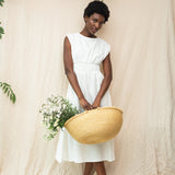 Ottillie-May Linen Dress in Snow White