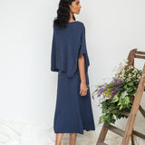 Alessia-Leigh Recycled Cotton Jumper in Denim Blue