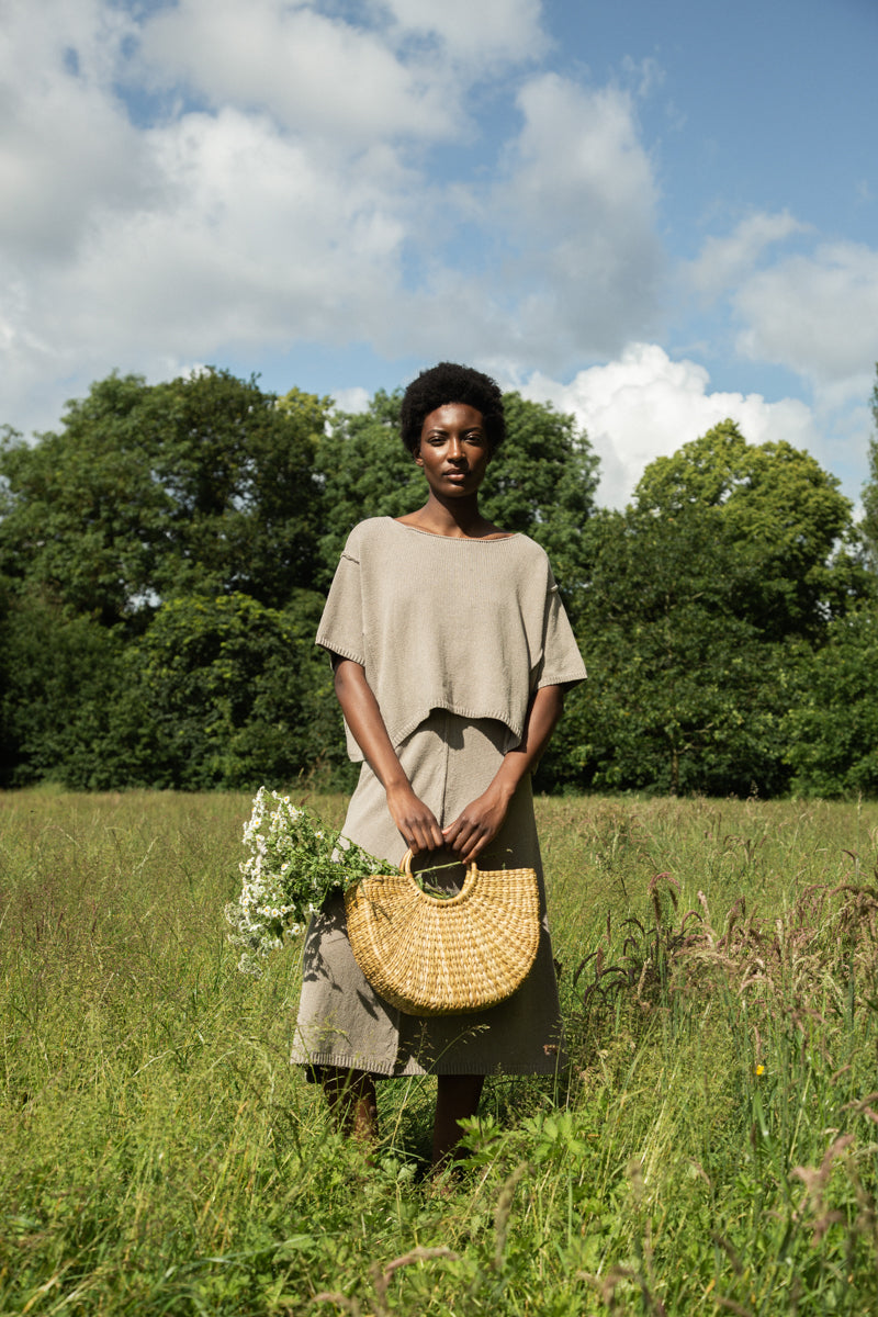 Alessia-Leigh Recycled Cotton Jumper in Natural