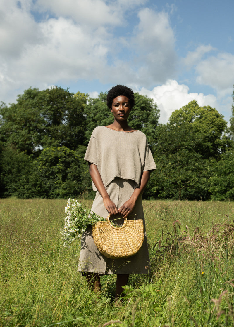 Alessia-Leigh Recycled Cotton Jumper in Natural