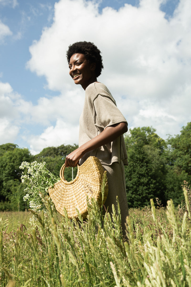 Alessia-Leigh Recycled Cotton Jumper in Natural