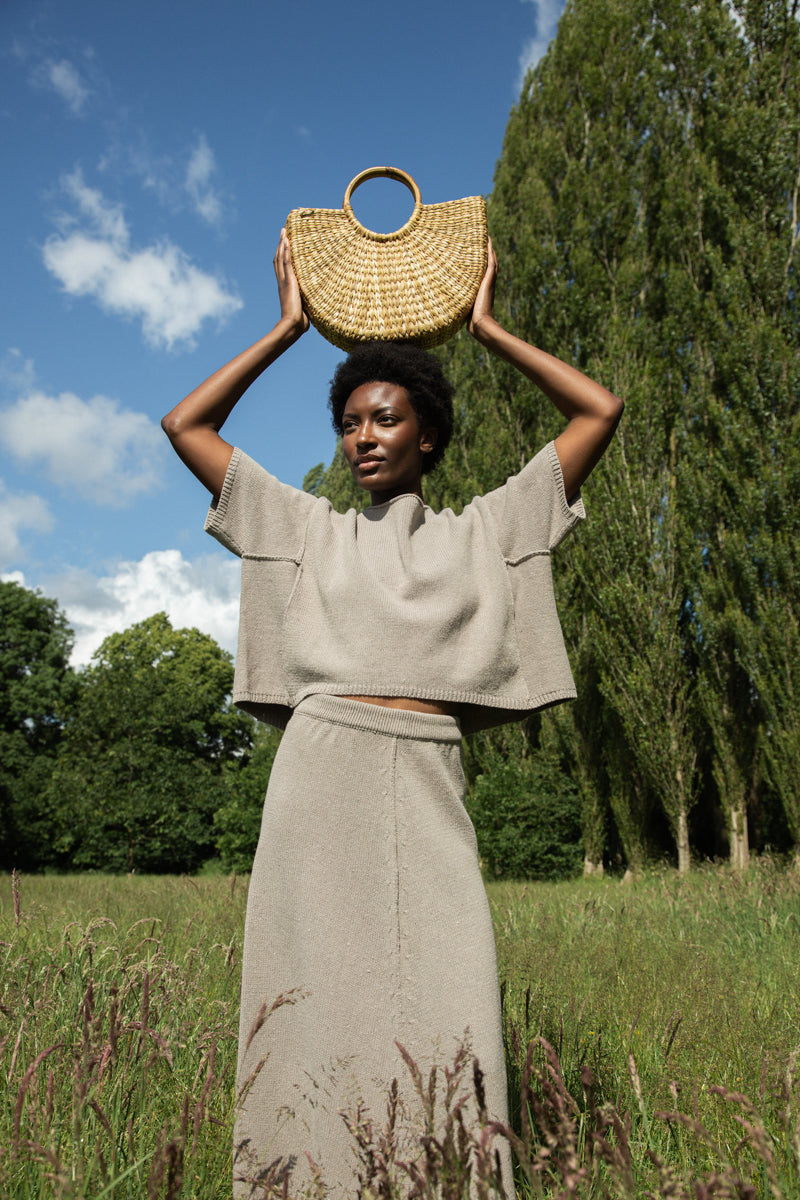 Alessia-Leigh Recycled Cotton Jumper in Natural