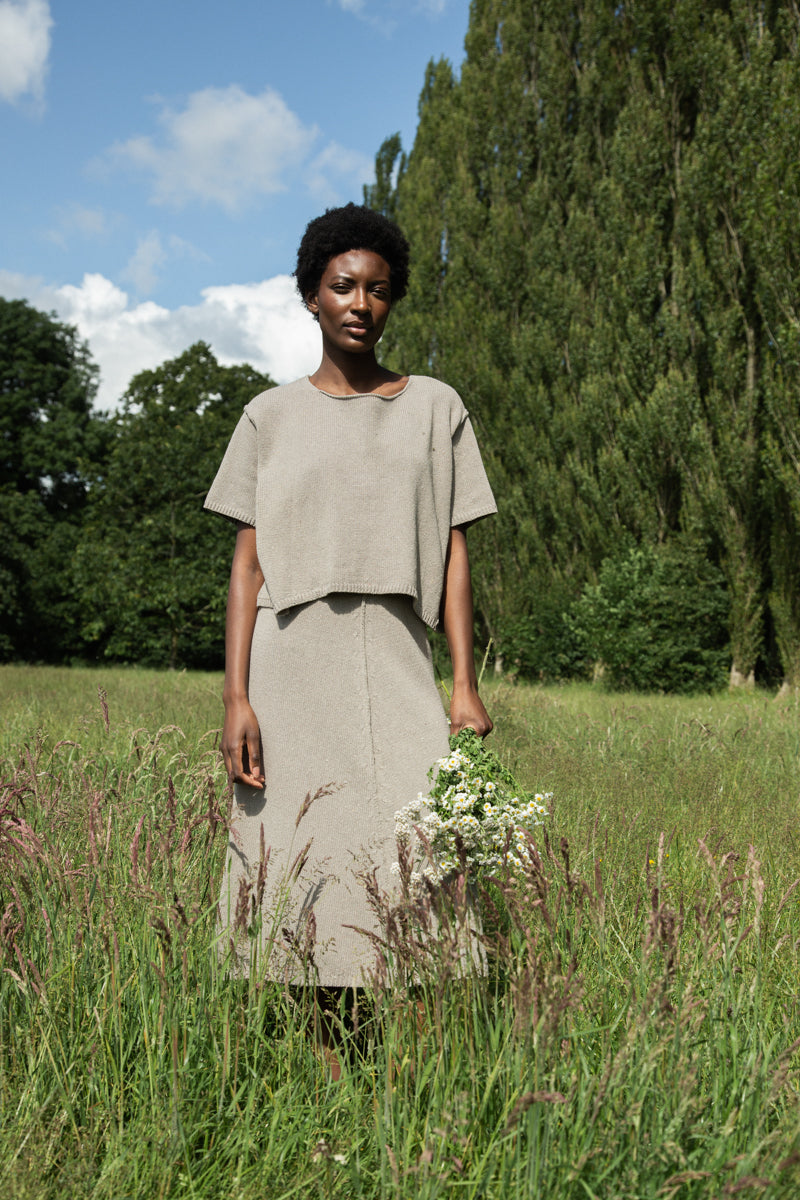 Alessia-Leigh Recycled Cotton Jumper in Natural
