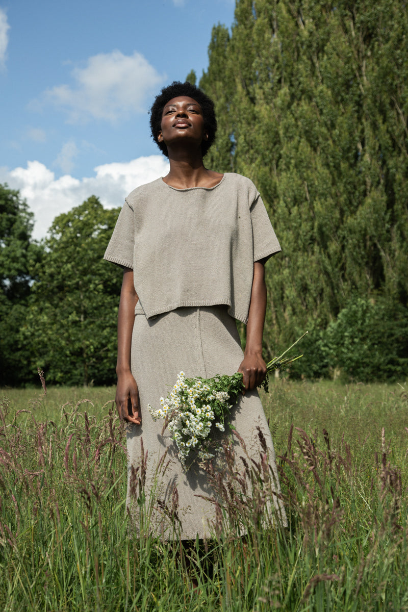 Alessia-Leigh Recycled Cotton Jumper in Natural