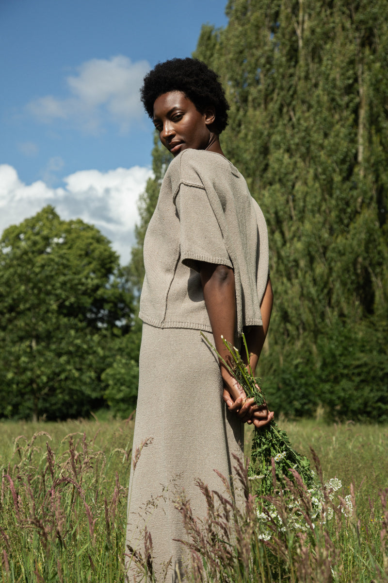 Alessia-Leigh Recycled Cotton Jumper in Natural