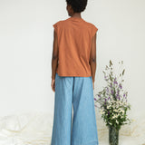 Aukai Organic Cotton Top in Russet