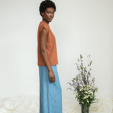 Aukai Organic Cotton Top in Russet