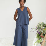 Azure Organic Cotton Top in Midnight