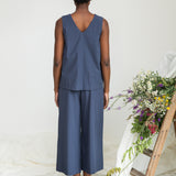 Azure Organic Cotton Top in Midnight