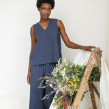 Azure Organic Cotton Top in Midnight