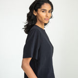 Bay Organic Cotton Top in Black