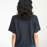 Bay Organic Cotton Top in Black