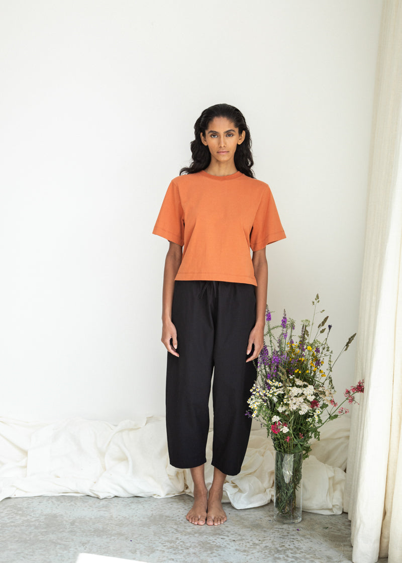 Bay Organic Cotton Top in Terracotta