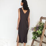 Catalina-Lou Lyocell Dress in Charcoal