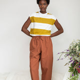Cedar Organic Cotton Trouser in Russet