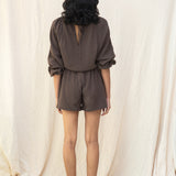 Cordelia Organic Cotton Top in Cacao