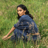 Goldie Organic Cotton Skirt in Midnight