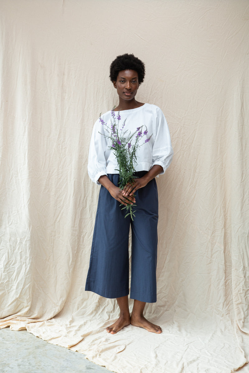 Dune Organic Cotton Top in White