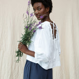 Dune Organic Cotton Top in White