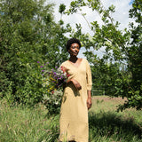 Fauna Organic Cotton Dress in Straw S Preloved