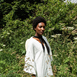 Isolde-May Linen Dress in Snow White