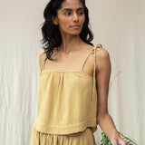 Janis Organic Cotton Top in Straw