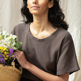 Jayda Organic Cotton Top in Cacao