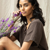 Jayda Organic Cotton Top in Cacao