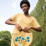 Jayda Organic Cotton Top in Straw